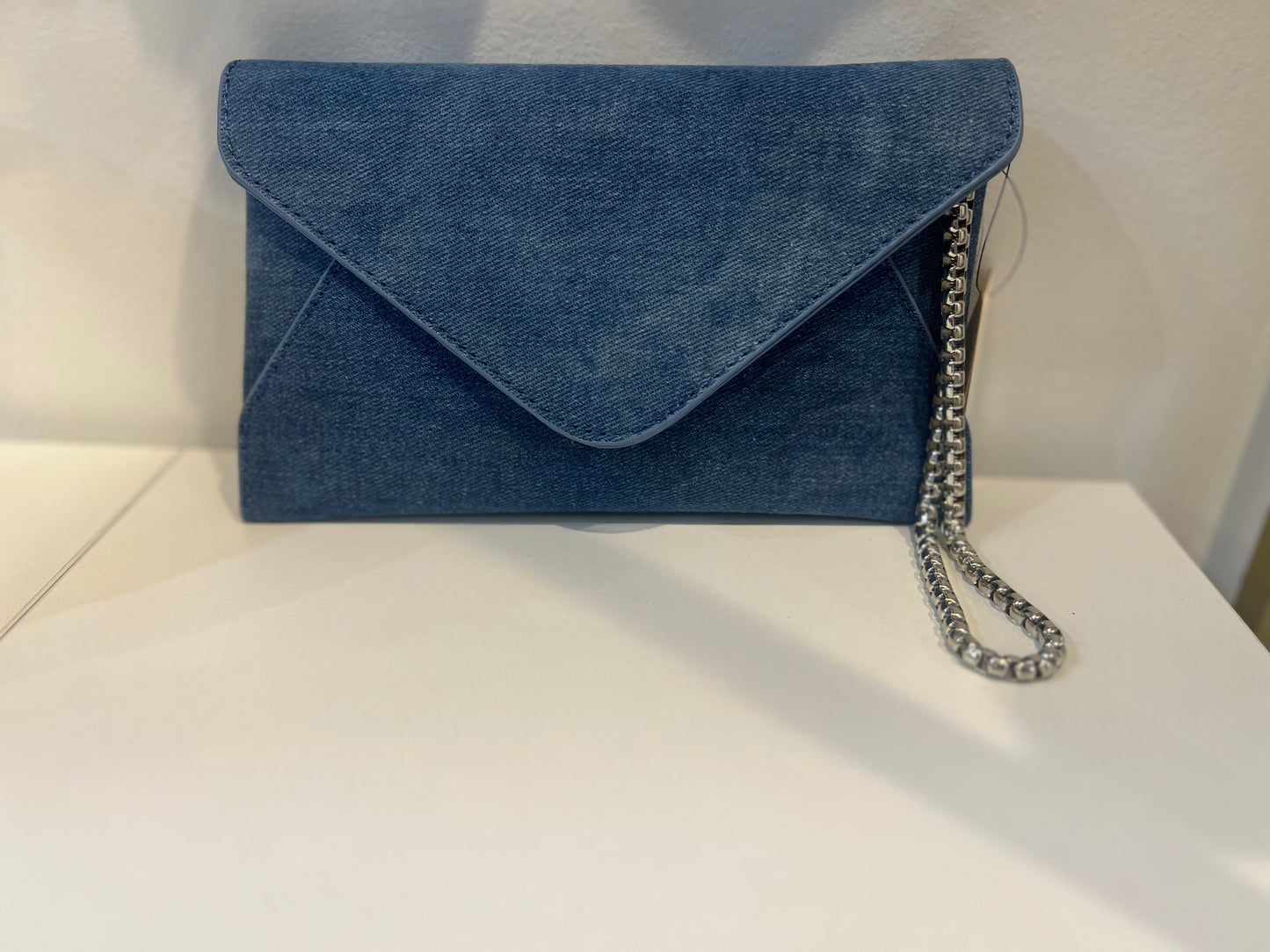 Denim clutch