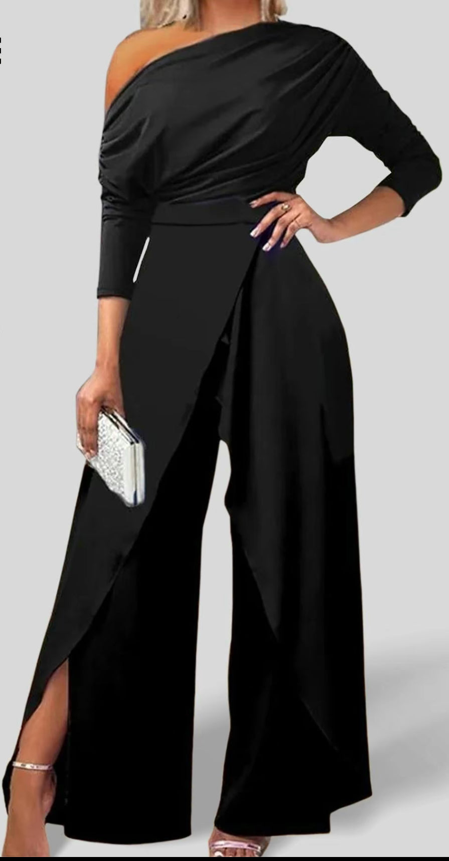 Cold shoulder jumpsuit