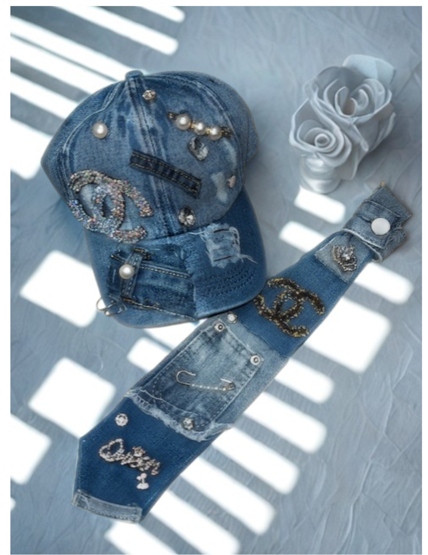 "CC" Junk Tie and Hat combo