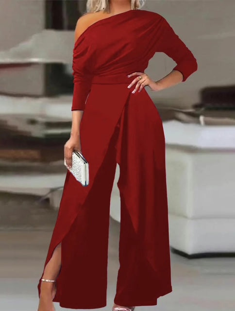 Cold shoulder jumpsuit